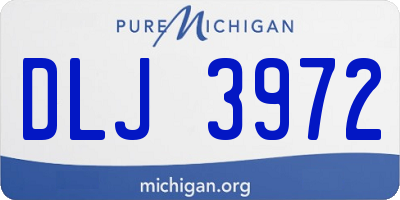 MI license plate DLJ3972