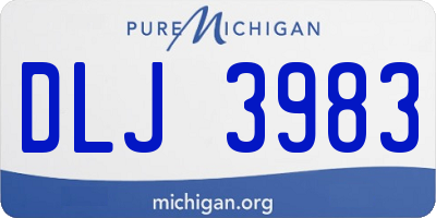 MI license plate DLJ3983