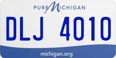 MI license plate DLJ4010