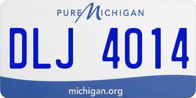 MI license plate DLJ4014