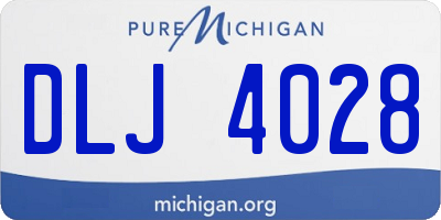 MI license plate DLJ4028