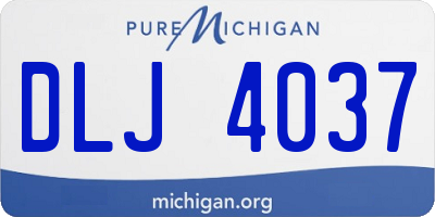 MI license plate DLJ4037