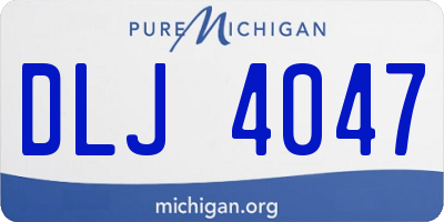 MI license plate DLJ4047