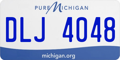 MI license plate DLJ4048