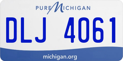 MI license plate DLJ4061
