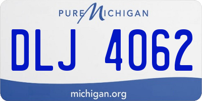 MI license plate DLJ4062