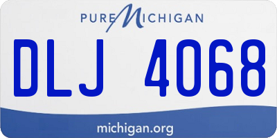 MI license plate DLJ4068