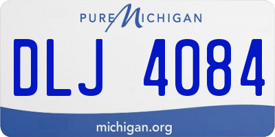 MI license plate DLJ4084