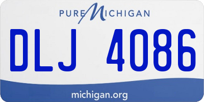 MI license plate DLJ4086