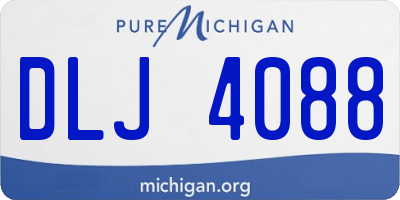 MI license plate DLJ4088