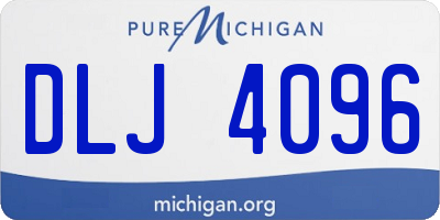 MI license plate DLJ4096