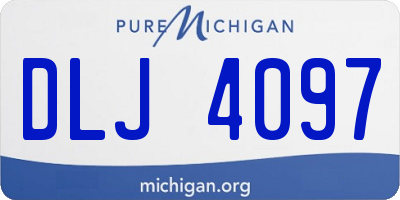MI license plate DLJ4097