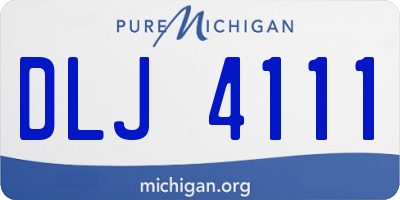 MI license plate DLJ4111