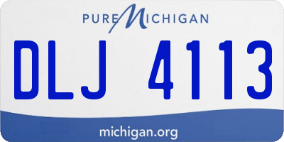 MI license plate DLJ4113