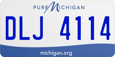 MI license plate DLJ4114