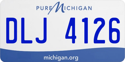 MI license plate DLJ4126