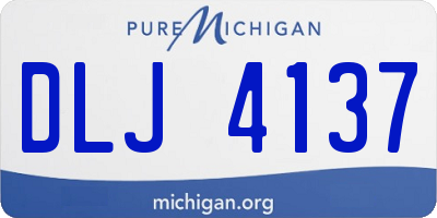 MI license plate DLJ4137
