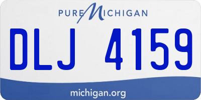 MI license plate DLJ4159