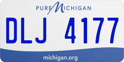 MI license plate DLJ4177