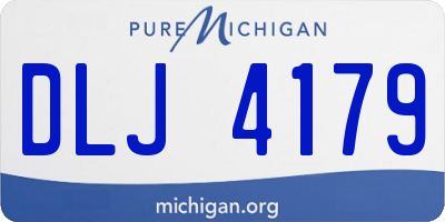 MI license plate DLJ4179