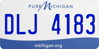 MI license plate DLJ4183