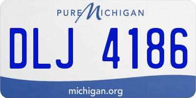 MI license plate DLJ4186