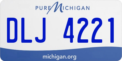 MI license plate DLJ4221