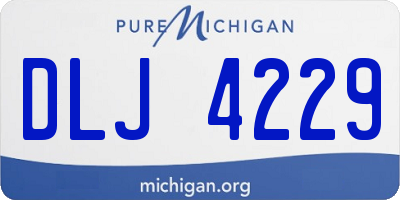 MI license plate DLJ4229