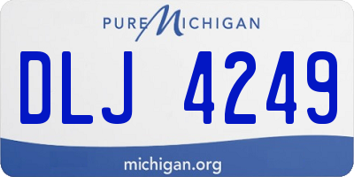 MI license plate DLJ4249