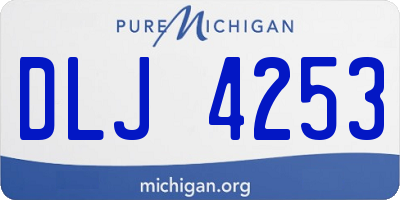 MI license plate DLJ4253
