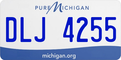MI license plate DLJ4255