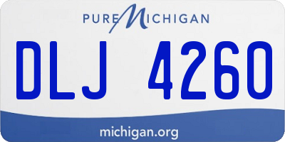 MI license plate DLJ4260