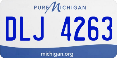 MI license plate DLJ4263