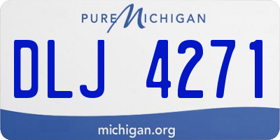 MI license plate DLJ4271