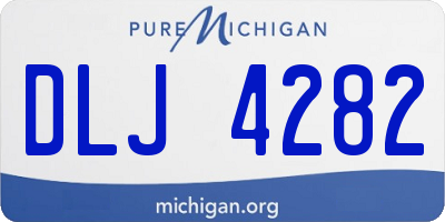 MI license plate DLJ4282