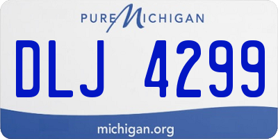 MI license plate DLJ4299