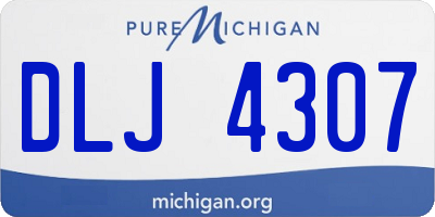 MI license plate DLJ4307