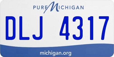 MI license plate DLJ4317