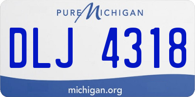 MI license plate DLJ4318