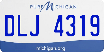 MI license plate DLJ4319