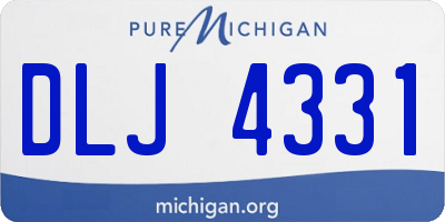 MI license plate DLJ4331
