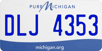 MI license plate DLJ4353