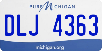 MI license plate DLJ4363