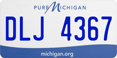 MI license plate DLJ4367