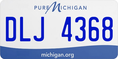 MI license plate DLJ4368