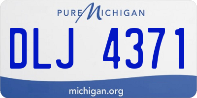 MI license plate DLJ4371