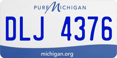 MI license plate DLJ4376