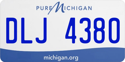MI license plate DLJ4380