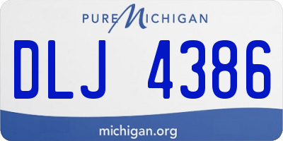 MI license plate DLJ4386