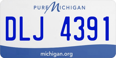 MI license plate DLJ4391